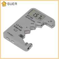 SUER Digital Battery Checker, Universal Compatibility Digital Display Digital Battery Tester, ABS Ho
