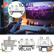 YOLANDAGOODS1 Coaxial Cable Antenna, 5 to 2400MHz TV Satellite Splitter TV Antenna Satellite Splitter, Connecting TV Signals F-type Socket TV Signal Power Divider Female Connector