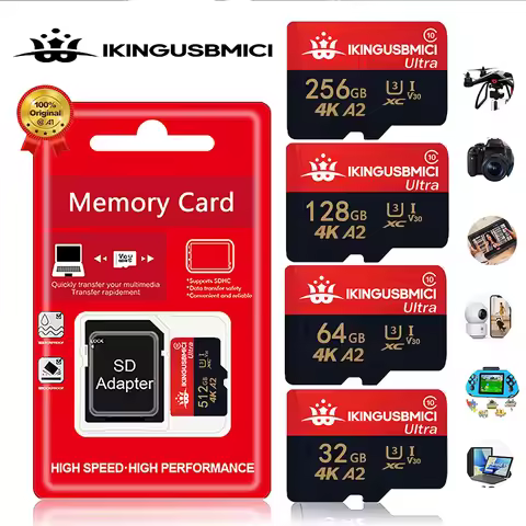 Original micro SD Card Ultra 16GB Fast Speed 150MB/S Memory Car d 32G 64G 256GB 512GB 8GB A1 U1 UHS-