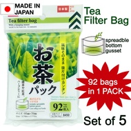 [Direct from Japan](Set of 5)DAISO Tea Filter Bag for Green Black Herb tea 92bags Made in Japan