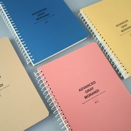 Chuyu A6/50K線圈筆記(空白)/莫蘭迪色/記事本-80張