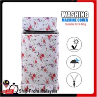 Washing Machine Cover, 9-12kg Top Load Cover Washing Machine, Dustproof, Waterproof, Sun-proof
