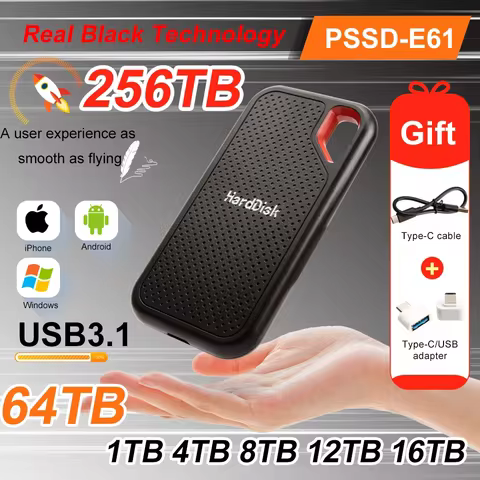 For xiaomil E61 Portable SSD 1TB ssd Hard Drive 2TB External SSD M.2 for SanDisk Laptop/Phones/mac M