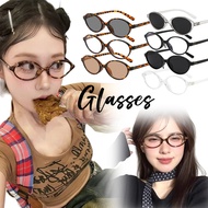 Eyeglasses Oval Photo Frame Leopard Print Design Retro Style y2k There Are Many Colors To Choose Fro