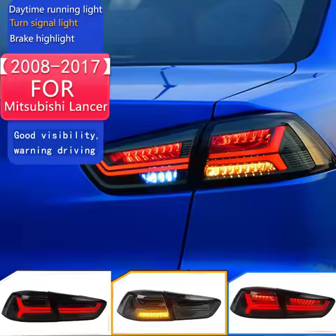 Car Styling for Mitsubishi Lancer Tail Lights 2008-2017 Lancer EX LED Tail Lamp DRL Signal Brake Rev