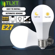TLXT LED Energy Saving Bulb Light Sensor Bulb E27 5W 7W 9W 12W 15W AC220V White Light 6000K Warm Lig