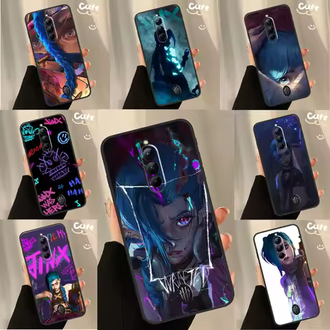 Arcane Jinx Vi Anime Case For Nubia Red Magic 6S 7S Pro 6 7 8 9 10 Pro 5G 6R RedMagic 8S 9S 8 9 10 P