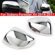 For Subaru Forester XV 2014-2017 Car Rearview Side Mirror Cover Wing Cap Sticker Exterior Door Rear View Case Trim Carbon Fiber