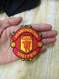 Logo M U/Manchester United/Patch Bordir Logo Bola