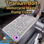 Titanium Bolt for Motorcycle Master Pump Brake Oil Reservoir | Grade 5 Titanium Singapore| Yamaha Honda KTM Universal