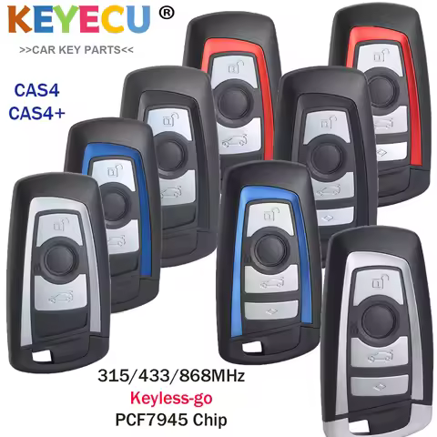 KEYECU Car Remote Key PCF7945 For BMW F 3 5 7 Series X5 X6 F20 F22 F30 CAS4 CAS4+ FEM BDC 315 434 86