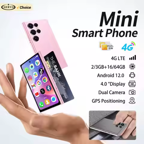 SERVO S27 MINI 4G LTE Cute Smartphone Android 12.0 OS 16GB/64GB ROM Play Store GPS 4.0" Screen Small