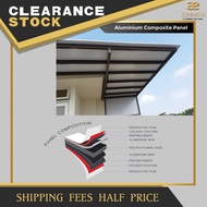 AE ZIMMER [CLEAR STOCK] BUMBUNG|AWNING ACP 4x8ft,4x10ft,4x11ft,4x12ft,4x14ft,4x16f 4x18ft,4x20ft 4mm