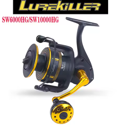 Lurekiller SW6000HG/SW10000HG Spinning Jigging Reel Metal High Speed Ratio 5.9:1 Saltwater Fishing R
