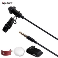 Aputure A.lav ez Portable Broadcast Quality Omnidirectional Lavalier Condenser Microphone with Wind