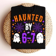 Haunted By 67 Halloween PNG Funny Spooky Meme Png Six Seven 6 7 Meme Png Pooky Meme Tee. Gen Z Png T