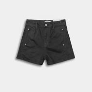 HI STYLE Women Short Jeans - Black - FVA610099