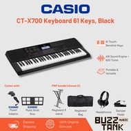Casio CT-X700 Casiotone 61-Key Portable Keyboard, Black