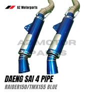 DAENG SAI 4 PIPE for RAIDER150/TMX155 BLUE