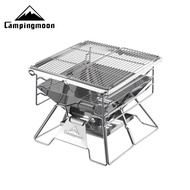 [Genuine} Campingmoon X-TWO folding picnic grill for 6-8 people