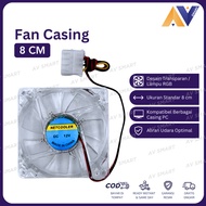 8cm NetCooler Casing Fan 80mm CPU Fan Case + Light Bolt
