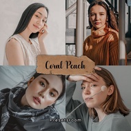 Lightroom Mobile Presets DNG File | Coral peach