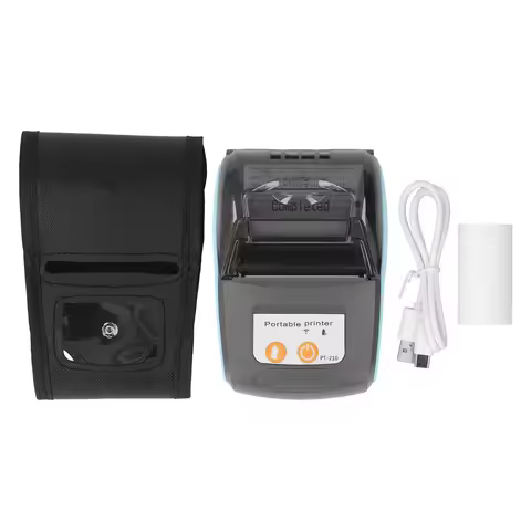 【PT-210】58mm Wireless Bluetooth Receipt Thermal Printer Portable Receipt Printer for Clothing Indust