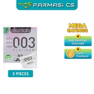 Okamoto 003 Platinum Super Super Thin Condom 3 pieces EXP:04/2028 [ Privacy Delivery ]