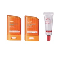 AHC Natural Perfection Pro Shield Sun Stick 22g x 2ea Sun Serum 20ml x 1ea (Total 3 packs), 3 Count 