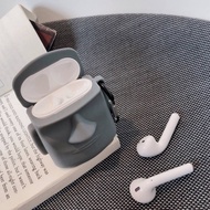 AirPods 立體摩艾石像造型保護套(附掛勾)