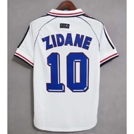1998 France Away World Cup Final Retro Jersey – Zidane #10 & Henry #12 (France '98) Jersey