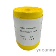 Giấy sợi tự nhiên Raffia 240m Túi đan móc tay tự làm mùa hè sợi dệt kim Túi sợi dệt trang trí nhà cử