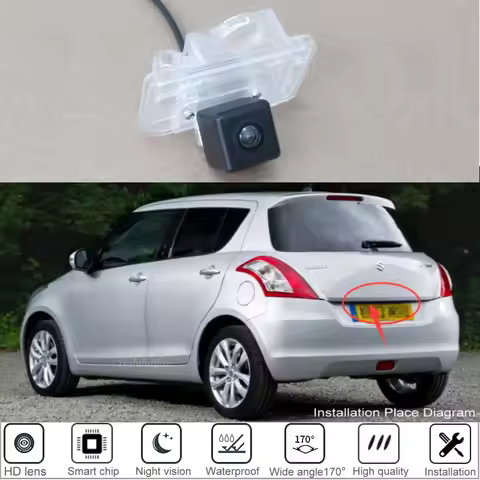 Yeshibation Back up Parking Camera For Suzuki Swift ZC72S ZC82S ZC32S 2010~2017 HD CCD Night Vision 