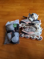 滾軸溜冰鞋和護膝