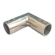 SIKU Glass Connector Pipe to Elbow Pipe 90 Kolf 3/4 inch Stainless
