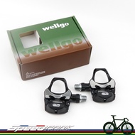 [Speed Park] Wellgo R251 CNC Aluminum Alloy Pedal White/Black Sealed Bearing With RC7 6 Degree Card 
