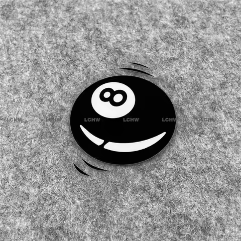 2Pcs/set Classic 8 Ball Pool Vinyl Sticker Waterproof Decal for Car Motorcycle Laptop Game Console