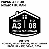 ( A17 ) Special Custom Acrylic House Number