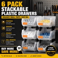LEADLOONG V1 Transparent Parts Bin 6/24pcs 13.5x10.5x7.6cm/5x4*3inch Classified Storage Box In Maint