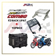 F2 Moto RS150 / RSX150 RACK LIPAT + F2-Moto TOP BOX SET