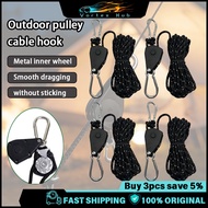 4PCS 4M Outdoor Camping Pulley Adjuster Camping Tent Rope Buckle Adjustable Wind Rope Adjuster Khema
