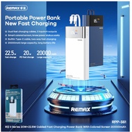 REMAX RPP-561 20000mAh PD 20W Fast Charging Powerbank Type C Output With Cable Portable Flight USB P