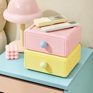 Source Desktop Drawer Storage Box Dopamine Macaron Cosmetics Sundries Organizer Box Storage Basket