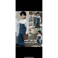 KEMEJA [nafdza.bdg] 3-in-1 jeans shirt set for children 4-8 years old