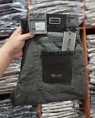 Celana Kanvas Pria BILLY JAZZ CASUAL Basic Standar Size 28 - 44 JUMBO / Celana Panjang Kanvas Brand 