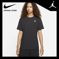 Jordan Dri-FIT Mens Jumpman Emb Ss Crew Tee - Black จอร์แดน เสื้อยืดคอกลมผู้ชาย Jumpman Emb Ss - สีด