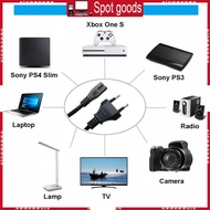 XI IEC C7 Power Cable 2Pin EU to C7 Extension Cord for Speaker LCD TV Monitors