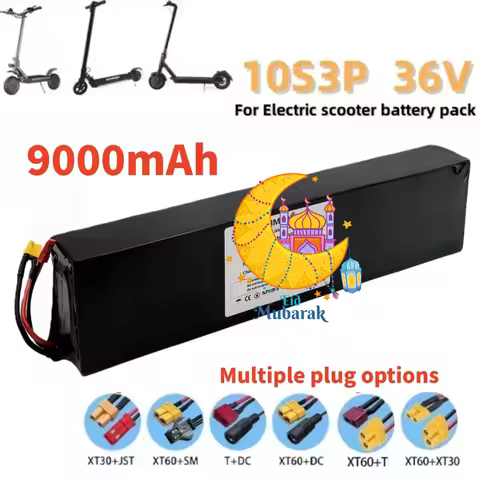 10S3P 36V 9000mAH 18650 Lithium-Ion Battery Pack Suitable for KUGOO S1 S2 S3 Electric Scooters etc a