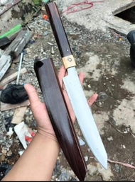 PISAU chef DENGAN SARUNG SONOKELING. pisau pilet dengan sarung baja per pisau baja asli XITUO Pisau