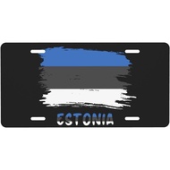 Estonia Estonians Flag License Plate for Men Women Personalized Decorative Car Front Back Cover Nove